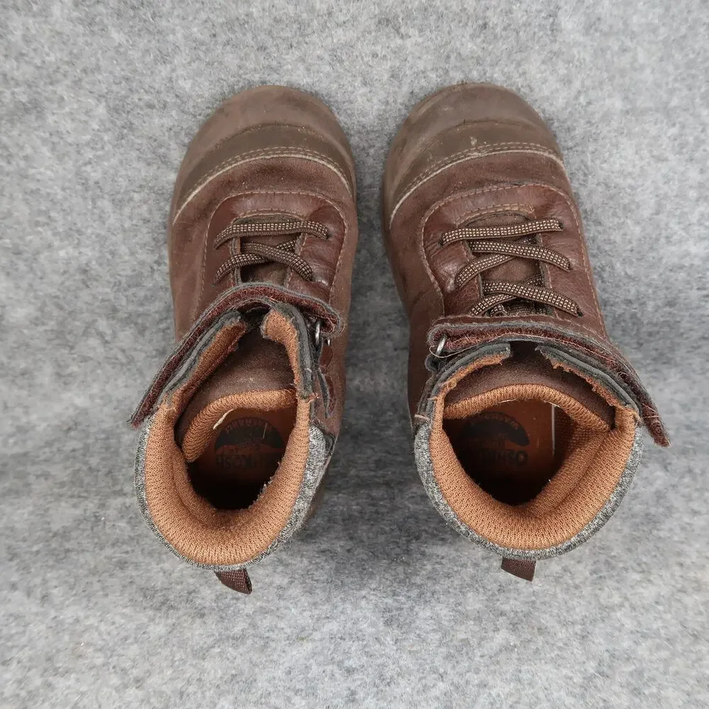 OshKosh B'Gosh Shoes Kids 9 Sneakers Boots Boys Toddler Easy On Strap Brown